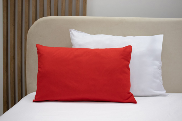 Poszewka Bawełna 50 x 80 Jednolita Ola Czerwony Red