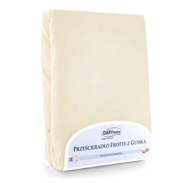 Prześcieradło Frotte z Gumką 018_D Ecru 120x200