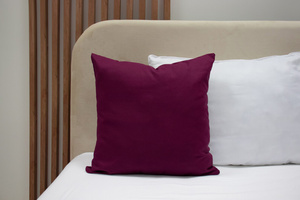 Cotton pillowcase 50 x 60 Solid Ola Maroon Maroon