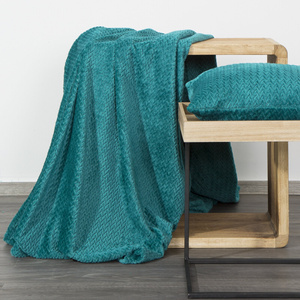 Blanket 150 x 200 Microfiber Design Cindy3 Dark Turquoise