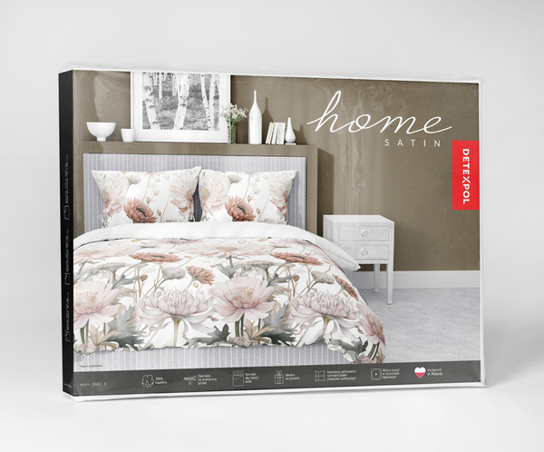 Pościel 220 x 200 3cz Asti Satynowa Bawełna 5482B