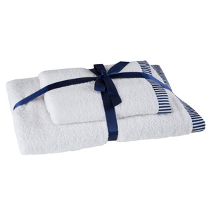 Komplet Ręczników 2 szt Kos 50x90 70x140 Biały