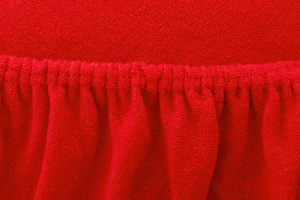 Terry sheet with elastic 016_D Red 180x200