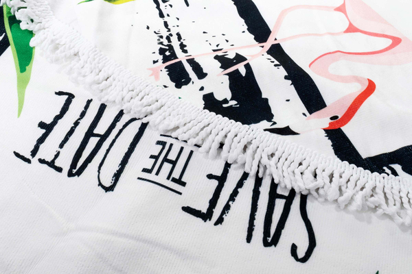 Ręcznik Koc 150 cm Okrągły Plażowy Boho 03 