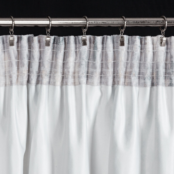 Zasłona 140 x 270 Dekoracyjna Velvet Tina Srebrny