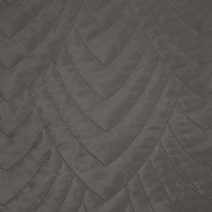 200 x 220 Quilted Velvet Luiz6 Graphite Bedspread