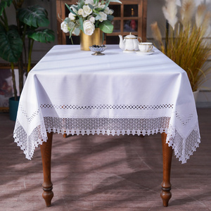 Tablecloth 140 x 180 Gipiura pattern 430 White