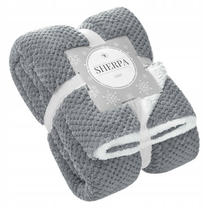 Blanket 150 x 200 Microfiber Lamb Sherpa Graphite