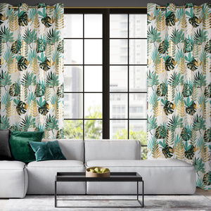 Curtain 140 x 250 Decorative Przel Malta Ziel+Zł