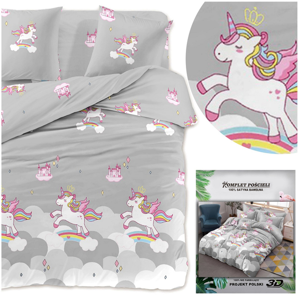 Bedding 160 x 200 3pc Satin Maria 2514