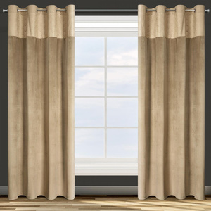 Curtain 140 x 250 Decorative Drawstring Agnes Beige