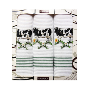 Bari Embroidered Kitchen Cloths 3 pcs No. 14 50x70