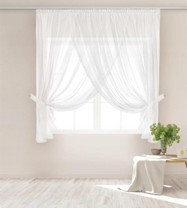 Curtain 400 x 150 Decorative Emporio II Tape White