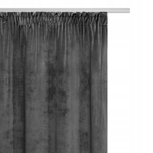 Curtain 140 x 270 Decorative Velvet Soft Graphite