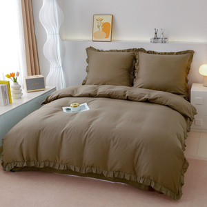 Bedding 220 x 200 3pcs Cotton with Ruffles Lynda 03