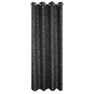 Curtain 140 x 250 Decorative Evi Black+Silver