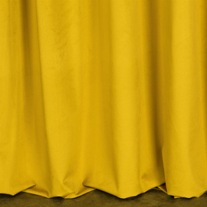 Curtain 140 x 300 Decorative Velvet Madlen Mustard