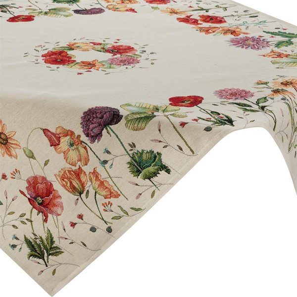 100 x 100 Decorative Tapestry Tablecloth 1239 Natur