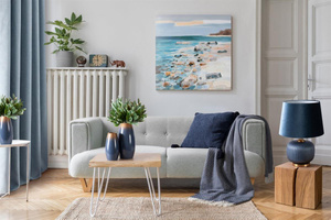 Poszewka 45 x 45 Dekoracyjna Palermo 1 Granat