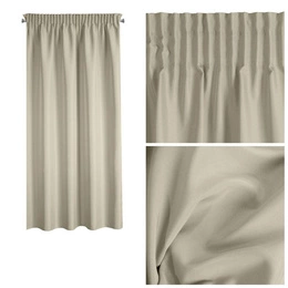 Rita Decorative Tape Curtain 140 x 175 Cappuccino