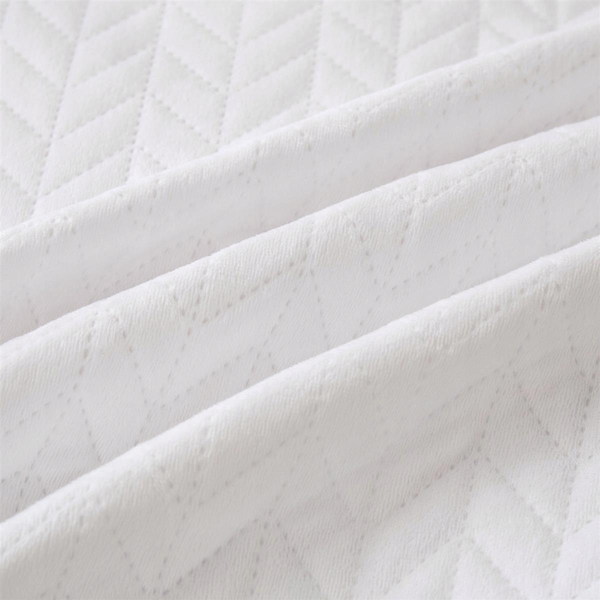 Narzuta 200 x 220 Pikowana Velvet Moxie Biały