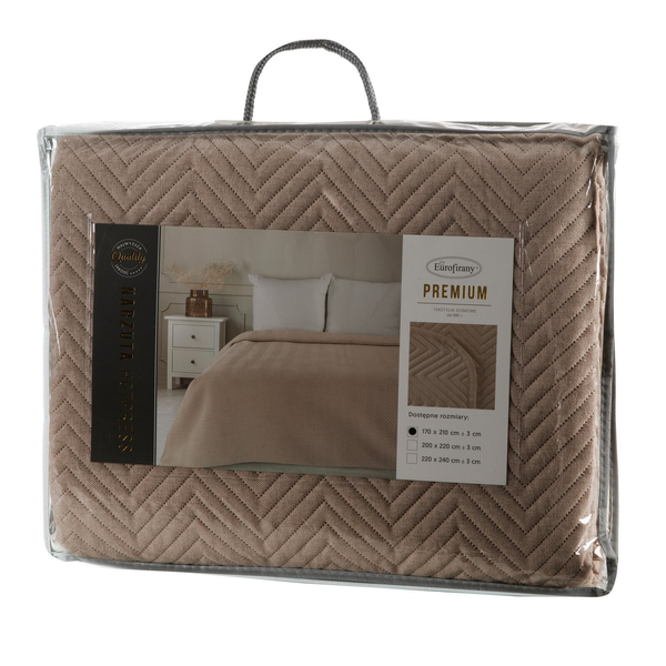 Bedspread 170 x 210 Quilted Len3 C.Beige