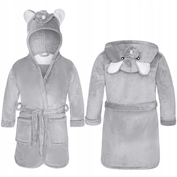 Children's Bathrobe with Hood M 120 Mouse
