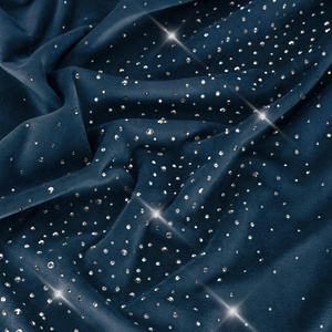 Bieżnik 40 x 180 Dekoracyjny Velvet Shiny Granat