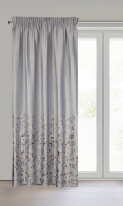 Curtain 140 x 270 Velvet Tape Mirela Silver