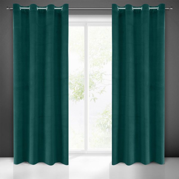 Zasłona 140 x 250 Dekoracyjna Welwet Milo C. Ziele