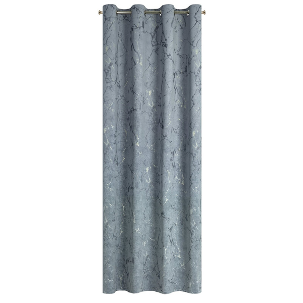 Zasłona Velvet Wera 140 x 250 Przelotka Grafitowy