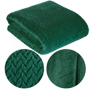 Blanket 70 x 160 Microfiber Design Cindy3 Dark Herb