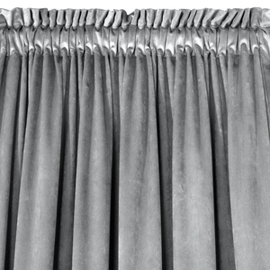 Curtain 140 x 270 Decorative Velvet Melanie Silver