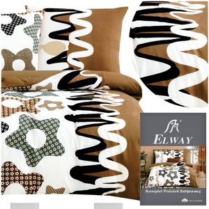 Bedding 160 x 200 3 pcs Cotton Satin Elway 5048