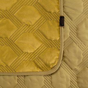 Quilted Velvet Bedspread Sofia5 Honey 170 x 210