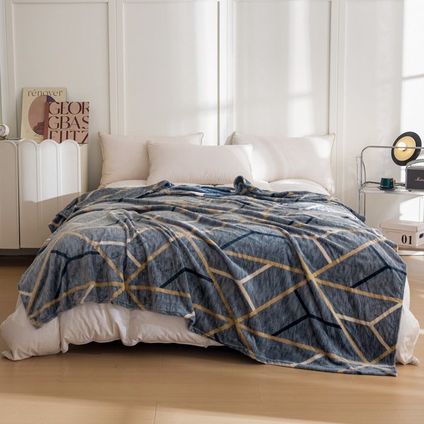 Koc 160 x 200 Mikrofibra Gładka Inger 12