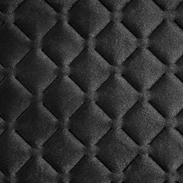 Narzuta 200 x 220 Pikowana Welurowa Dimon Czarny