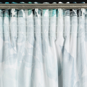 Zasłona Gotowa Adeline Taśma 140 x 250 Bia+Zieleń