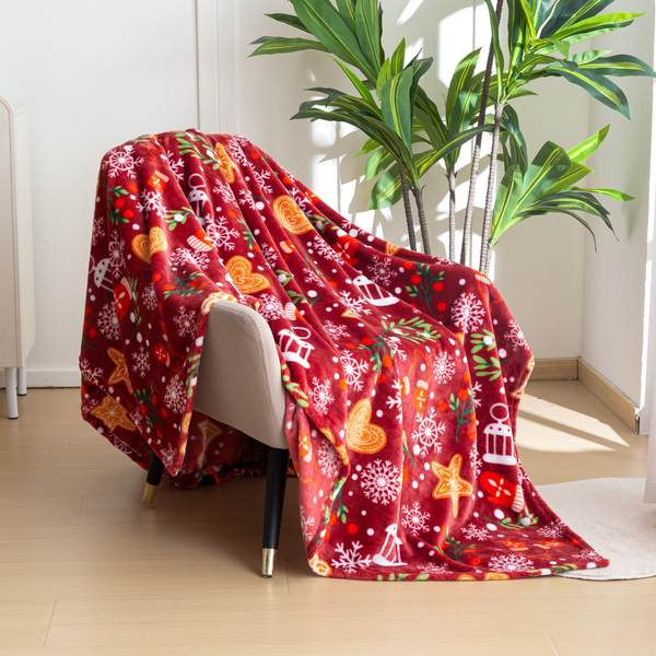 Koc 160 x 200 Mikrofibra Świąteczna Donato 12