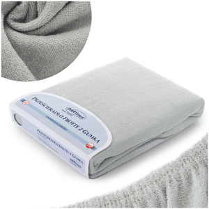 Terry sheet with elastic 155_D Ash 90x200