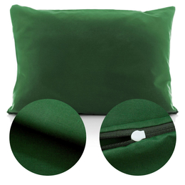 Poszewka Bawełna 50 x 70 Jednolita Ola Zieleń Butelkowa