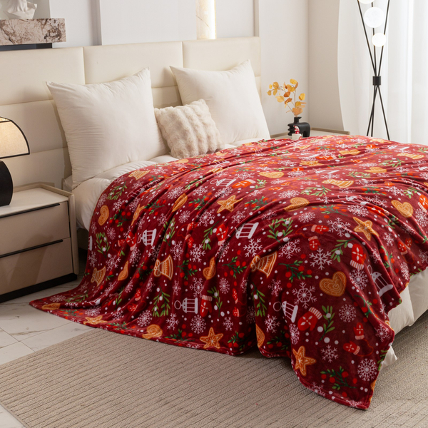 Koc 160 x 200 Mikrofibra Świąteczna Donato 12