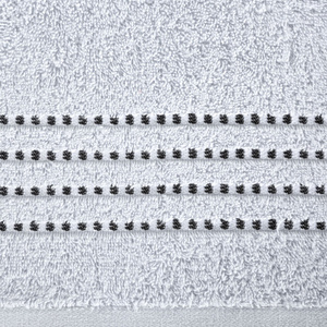 Fiore Bath Towel (02) 30 x 50 Silver