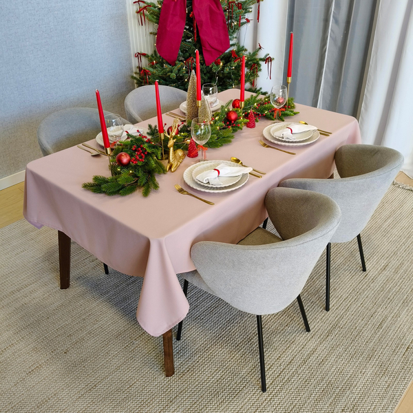 Tablecloth 120x240 Stain-Resistant Surbo Powder Pink
