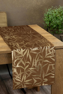 35 x 220 Decorative Velvet Blink15 Brown Runner