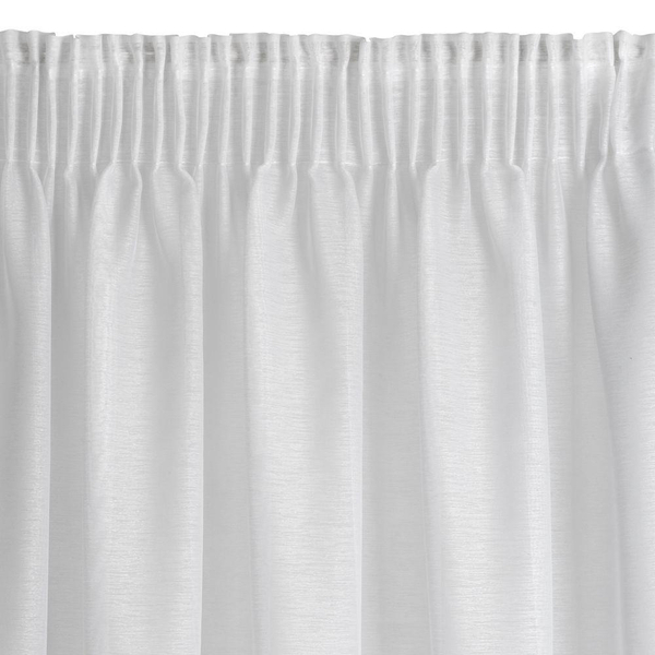 Rebecca Decorative Curtain on Tape 350 x 155 White