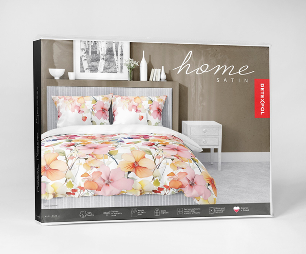 Pościel 220 x 200 3cz Asti Satynowa Bawełna 5478A