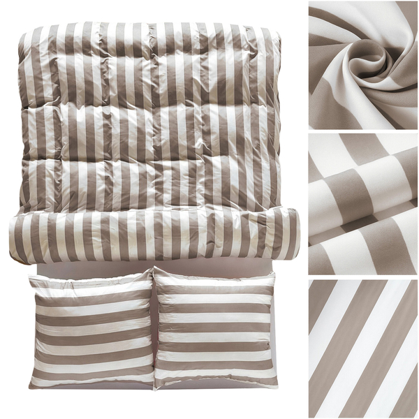 Pościel 220 x 200 3cz Mikrofibra w Pasy Eusebia Home 06