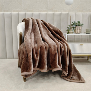 Blanket 160 x 200 Acrylic Solid Warm Yasemin 04