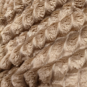 Blanket 160 x 200 Microfiber Stamped Stripes Nuvio 06